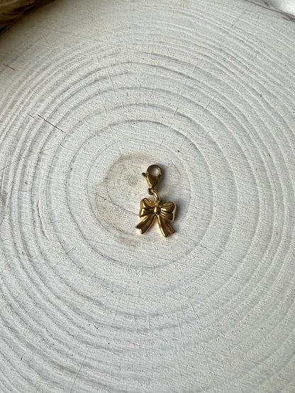 18k gold plated charms and pearls