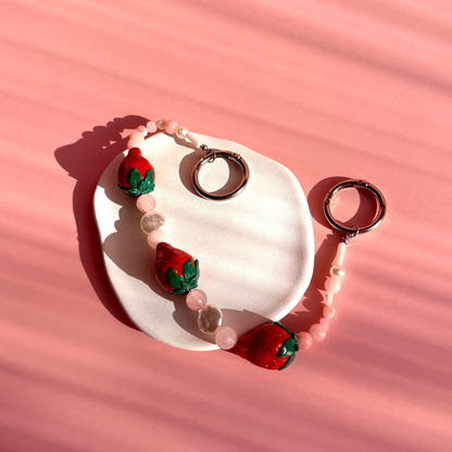 Strawberry Bag charm